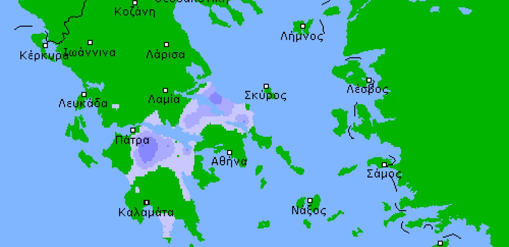 Ο καιρός της Τετάρτης 22 Μαΐου 2019