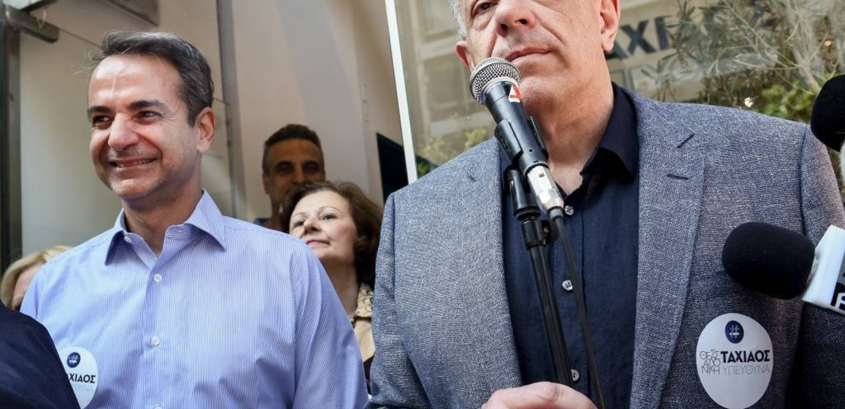 Στο εκλογικό κέντρο του Ταχιάου ο Κ. Μητσοτάκης (Βίντεο-Φωτ.)