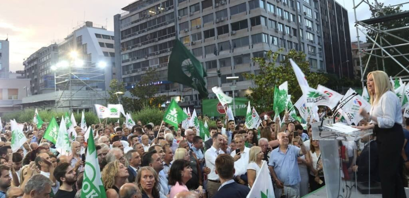 Ζωντανά από το λιμάνι της Θεσσαλονίκης η ομιλία της Φώφης Γεννηματά