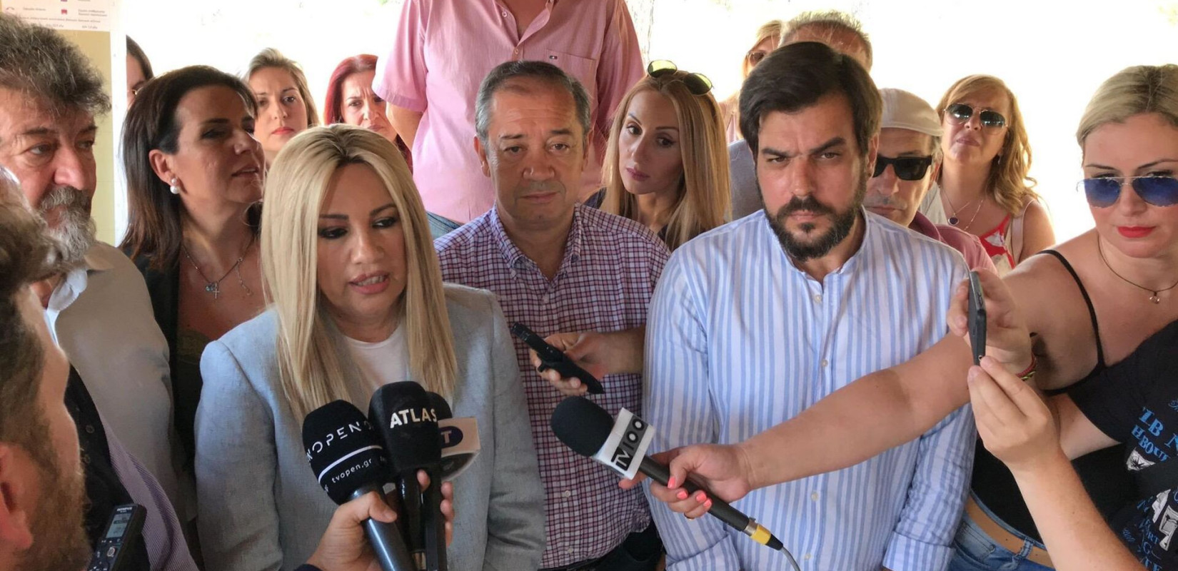 Με εργαζομένους των ΕΛΤΑ και του Ιπποκρατείου συναντήθηκε ο Κυριάκος Κυριάκος