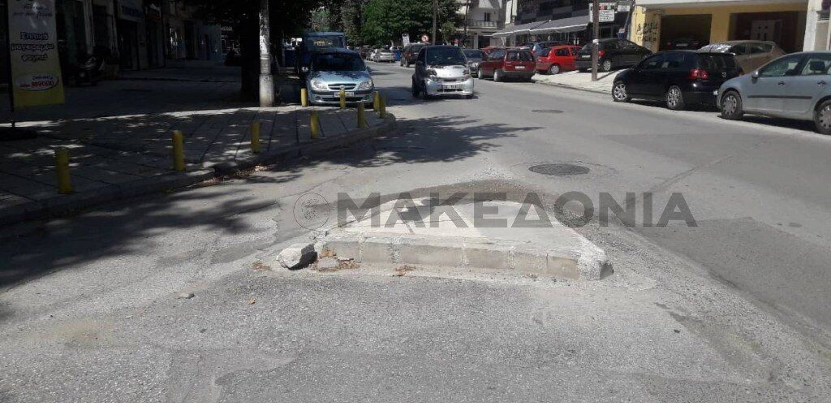Νησίδα… ατυχημάτων στην Τούμπα (Φωτ.)