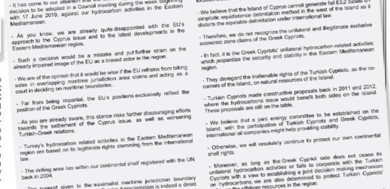 Εκβιάζει την Ε.Ε. η Τουρκία-Στο "φως" non paper μετά την προαναγγελία κυρώσεων