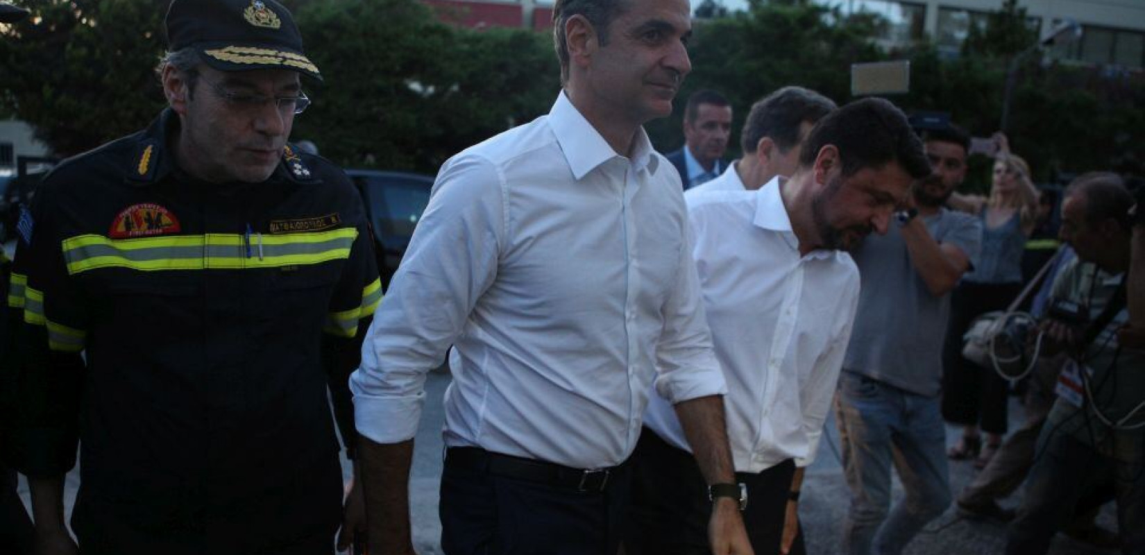Στο Μέγαρο Μαξίμου βρίσκεται ο Κυριάκος Μητσοτάκης 
