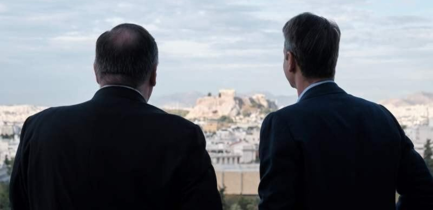 Πρωινό με θέα την Ακρόπολη πήραν Κ. Μητσοτάκης και  Μ. Πομπέο 