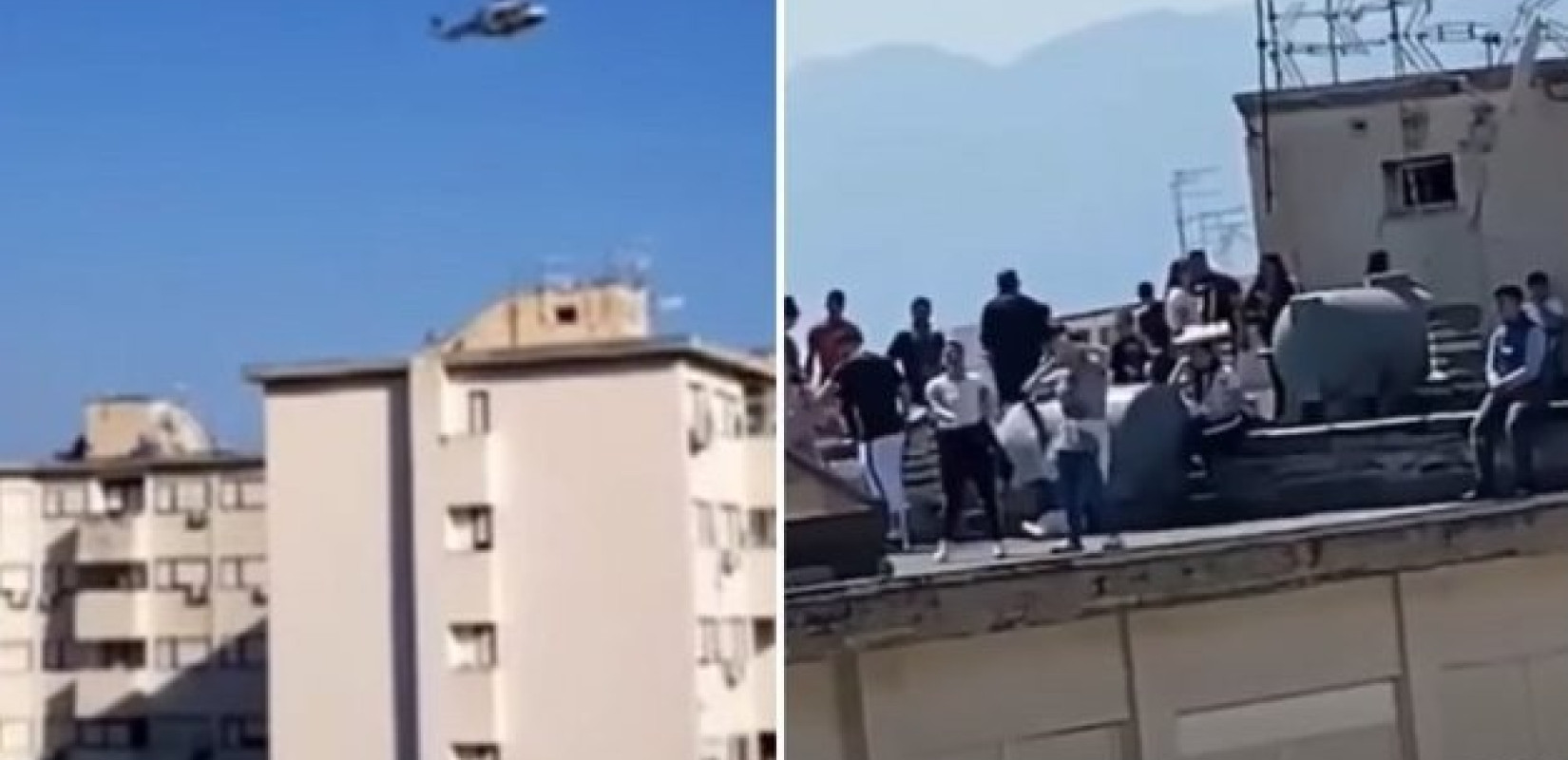 Οι Ιταλοί έκαναν μπάρμπεκιου στις ταράτσες και η αστυνομία επενέβη με ελικόπτερα (βίντεο)