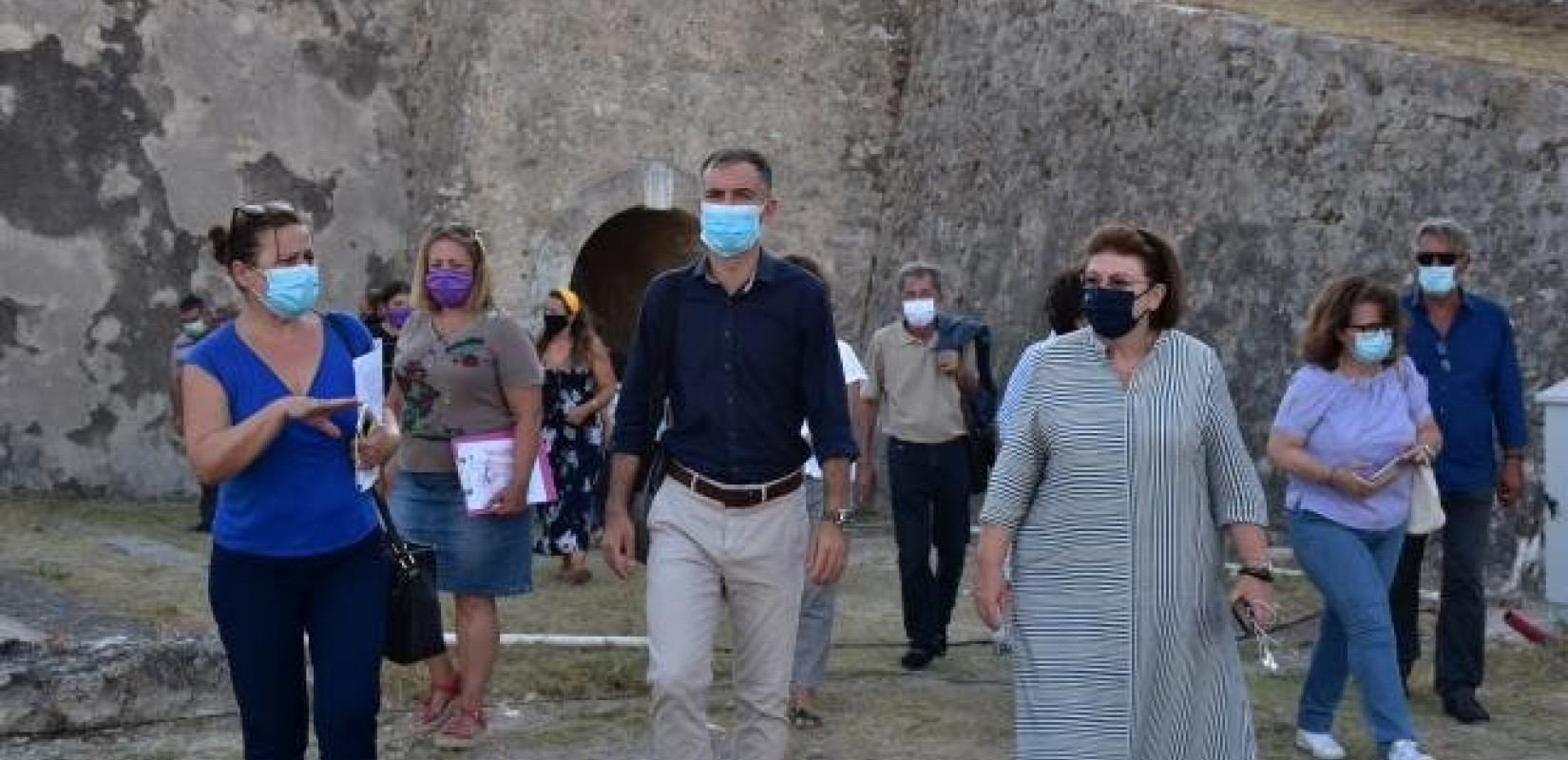 Στη Λευκάδα η Λίνα Μενδώνη 