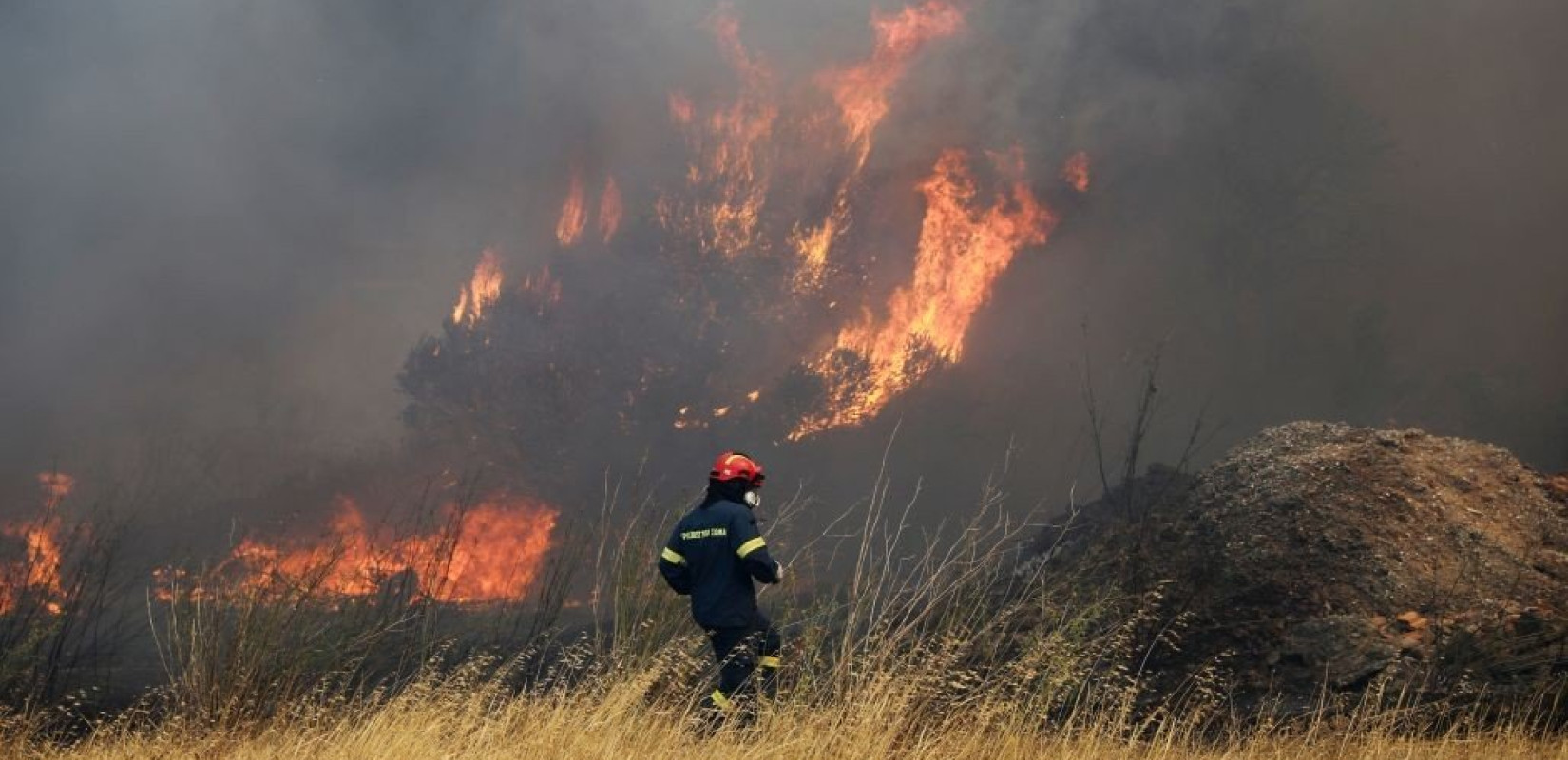 Πυρκαγιά σε πευκοδάσος στη Λευκίμη Σουφλίου - Εκκένωση του οικισμού