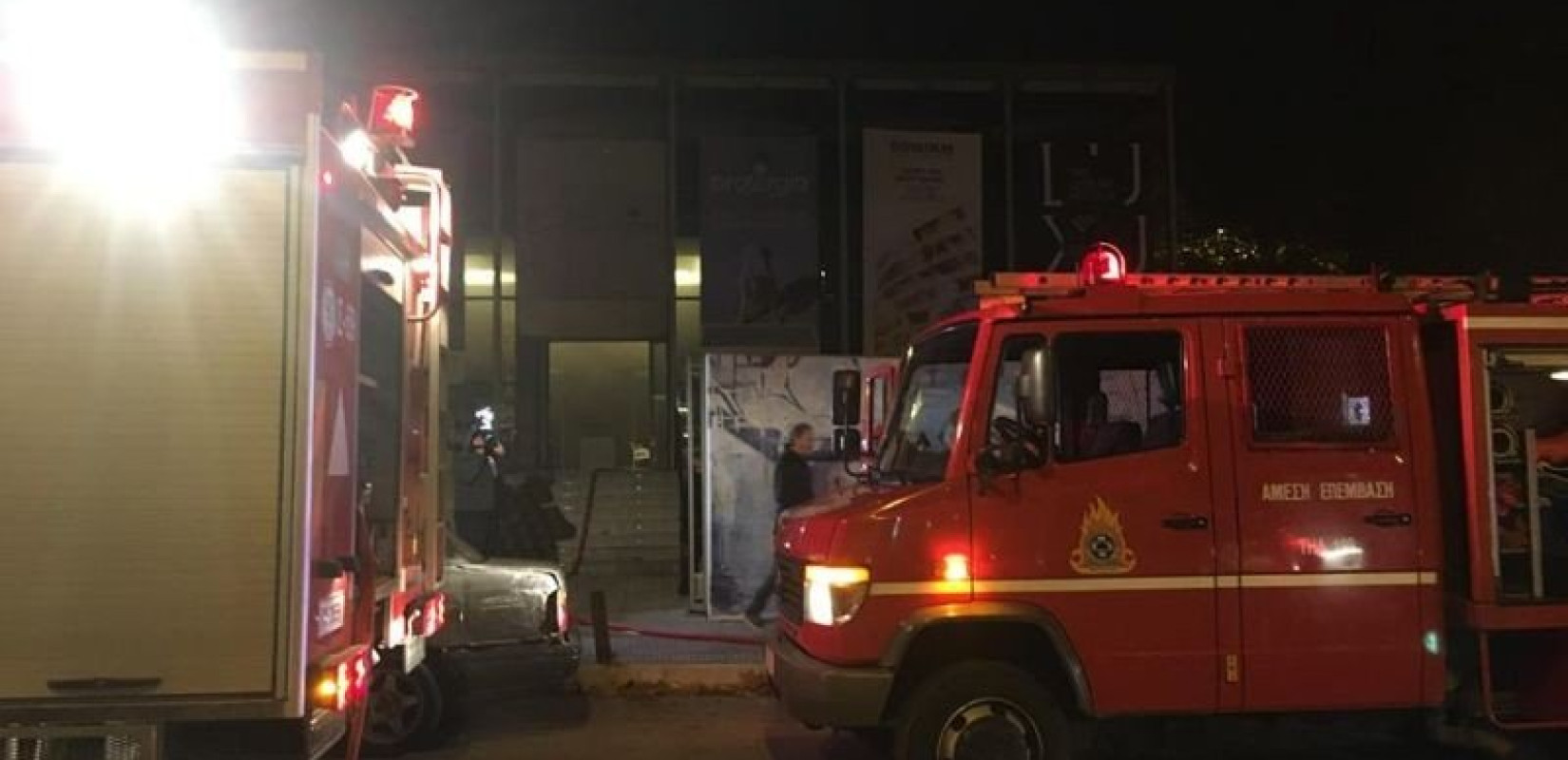 Φωτιά σε εργοτάξιο του μετρό Θεσσαλονίκης