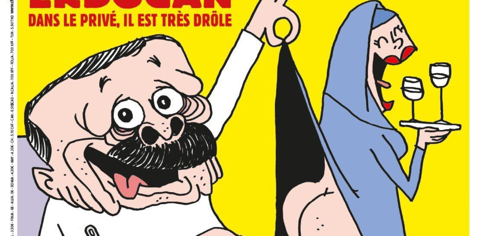 Το  ﻿Charlie Hebdo σατιρίζει τον Ερντογάν (Φωτ.)