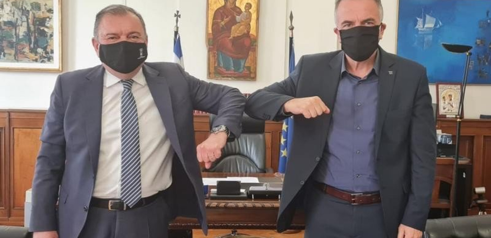 Στ. Καλαφάτης - Ιγν. Καϊτεζίδης συζήτησαν για το "Αντ. Τρίτσης" και το ταμείο ανάκαμψης