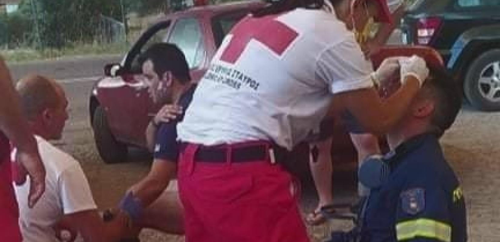 Ο Ελληνικός Ερυθρός Σταυρός στο πλευρό πυροσβεστών στην Εύβοια
