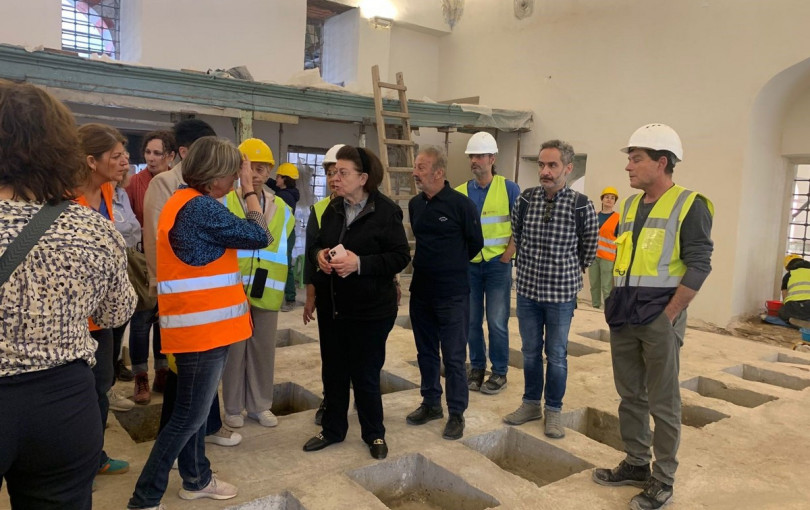 Θεσσαλονίκη: Αυτοψία της Λ. Μενδώνη στον Άγιο Δημήτριο και το Τέμενος Χαμζά Μπέη - Δείτε εικόνες