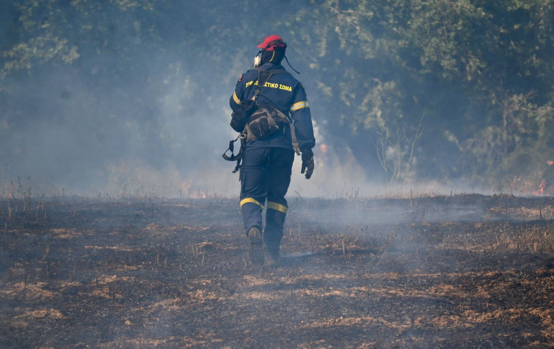 Φλώρινα: Δασική πυρκαγιά στο όρος Ντέβας στις Πρέσπες