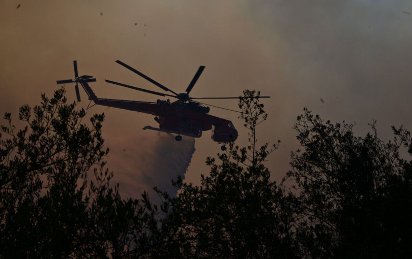 Αττική: Φωτιά στις Αφίδνες - Ήχησε το 112, διεκόπη η κυκλοφορία