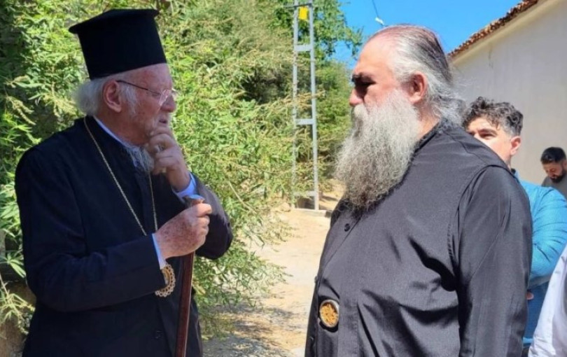 Ίμβρος: Συνάντηση του Οικουμενικού Πατριάρχη με τον Ηγούμενο της Ι.Μ. Εσφιγμένου