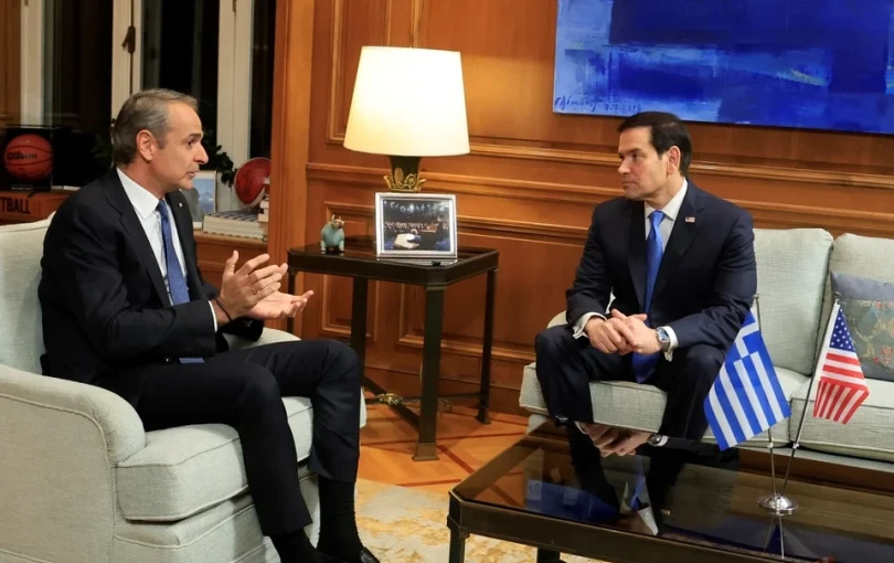 «Σας έχουμε ως έναν τόσο ισχυρό εταίρο»: Το θερμό τετ α τετ Μητσοτάκη - Ρούμπιο στην Αθήνα