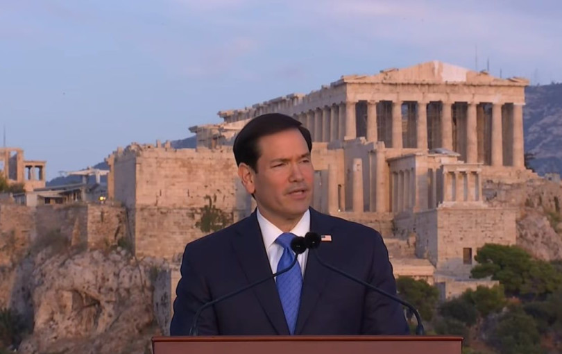 Η ομιλία του Μάρκο Ρούμπιο στην Πνύκα: «Η ιστορία της Αμερικής είναι γεμάτη από τα αποτυπώματα της Ελλάδας»