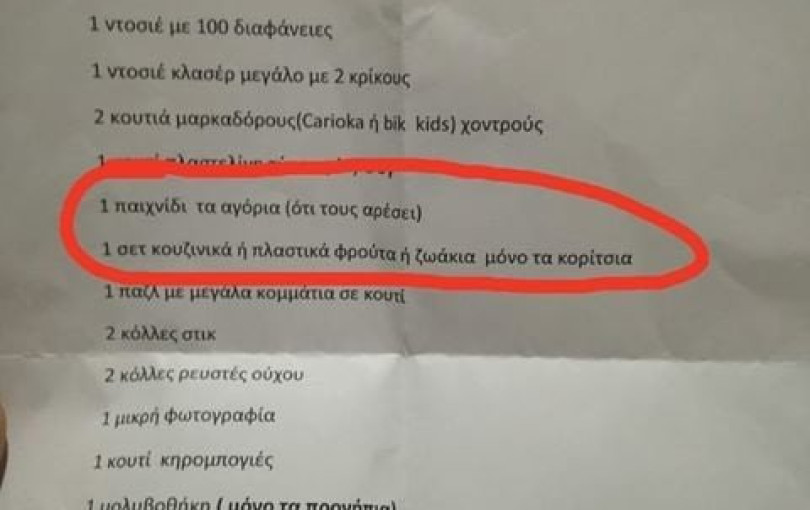 Το νηπιαγωγείο των έμφυλων  διακρίσεων που έγινε viral