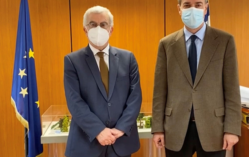 Συνάντηση του Στράτου Σιμόπουλου με την νέα διοίκηση της "Κτιριακές Υποδομές Α.Ε." 