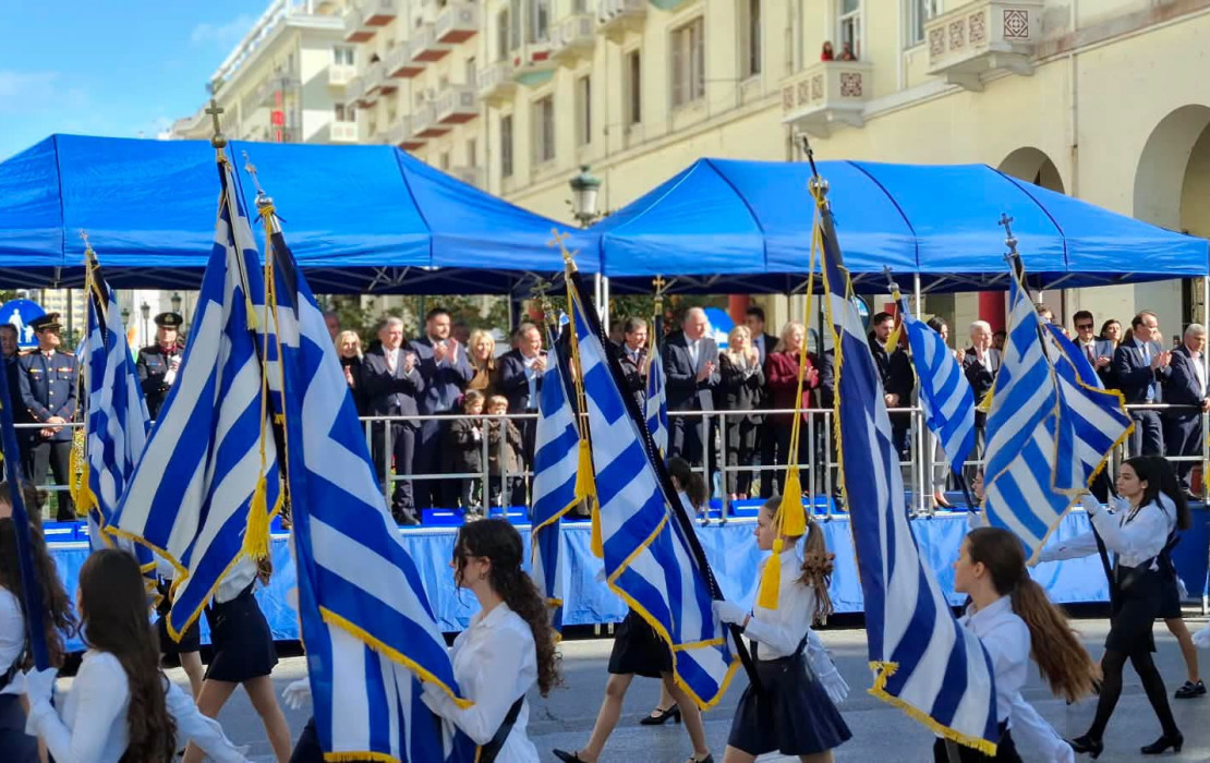 Δήλωση Αγγελούδη από τη μαθητική παρέλαση: «Μια ισχυρή Πατρίδα απαιτεί ισχυρά θεμέλια»