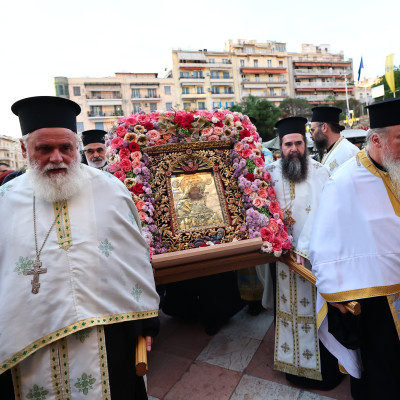 Θεσσαλονίκη: Ξεκίνησαν οι εκδηλώσεις για τον Πολιούχο Άγιο Δημήτριο - Έφτασε η εικόνα της Παναγίας Χοζοβιώτισσας